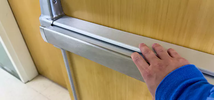 Installing a Push Bar on a Door Calverton